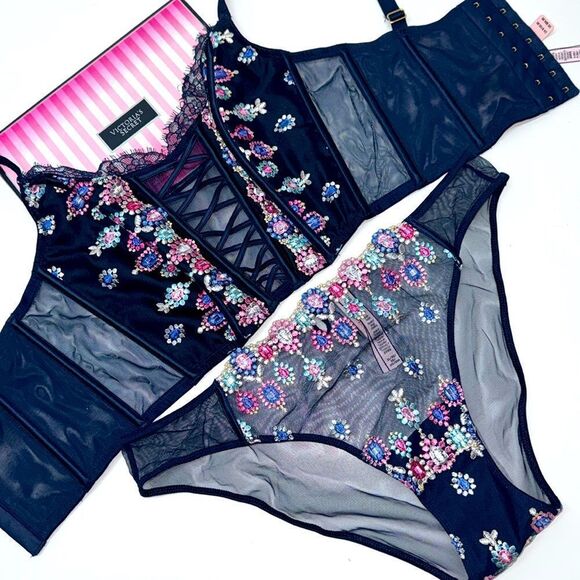 🔥Victoria's Secret floral Bra Set S-DD//XLarge dream angel cheeky New